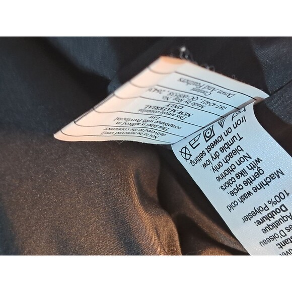 J.Crew Down Filled Vest Black Tan Herringbone 2 Way Zip Snap Pockets Size L Vest - Picture 10 of 10